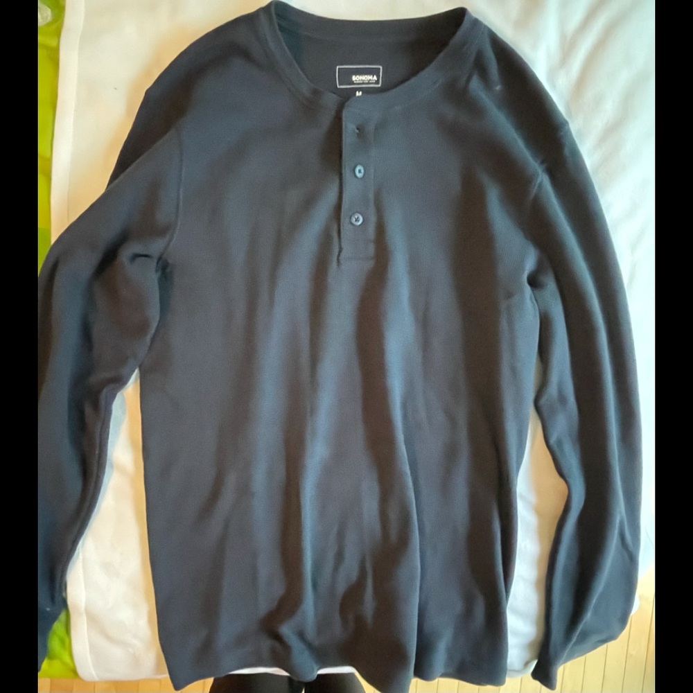 Men’s M Navy Henley